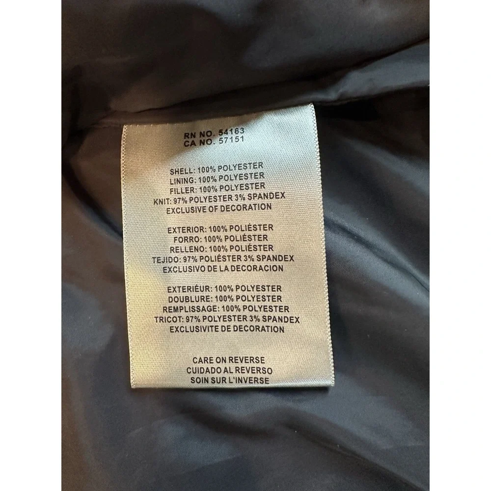 Levi's Mens Diamond Quilted Black Full Zip Bomber Jacket Size M